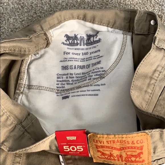Levi’s 505 Tan Jeans - 36 x 32 - Picture 2 of 8